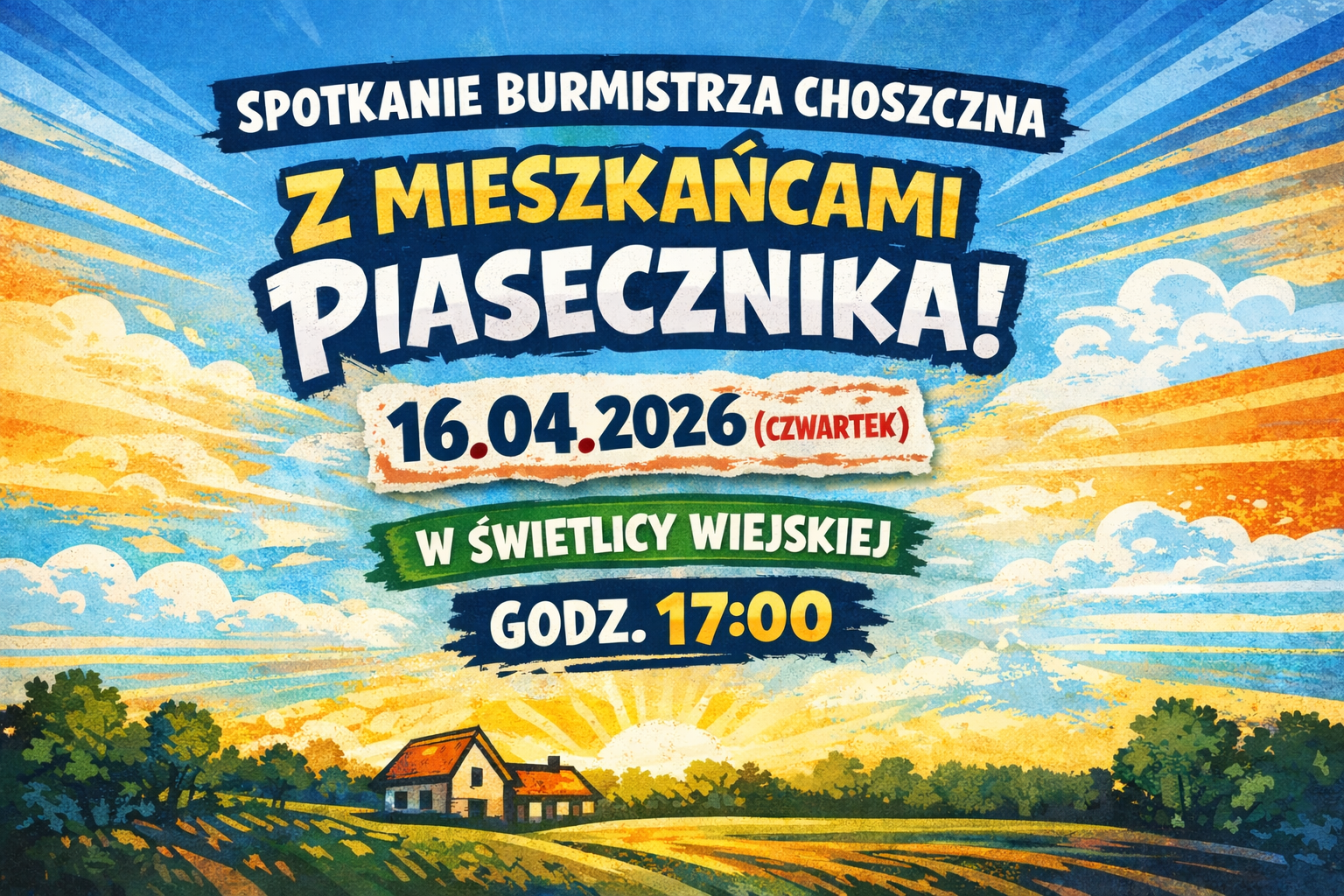 Spotkanie burmistrza Choszczna w Piaseczniku